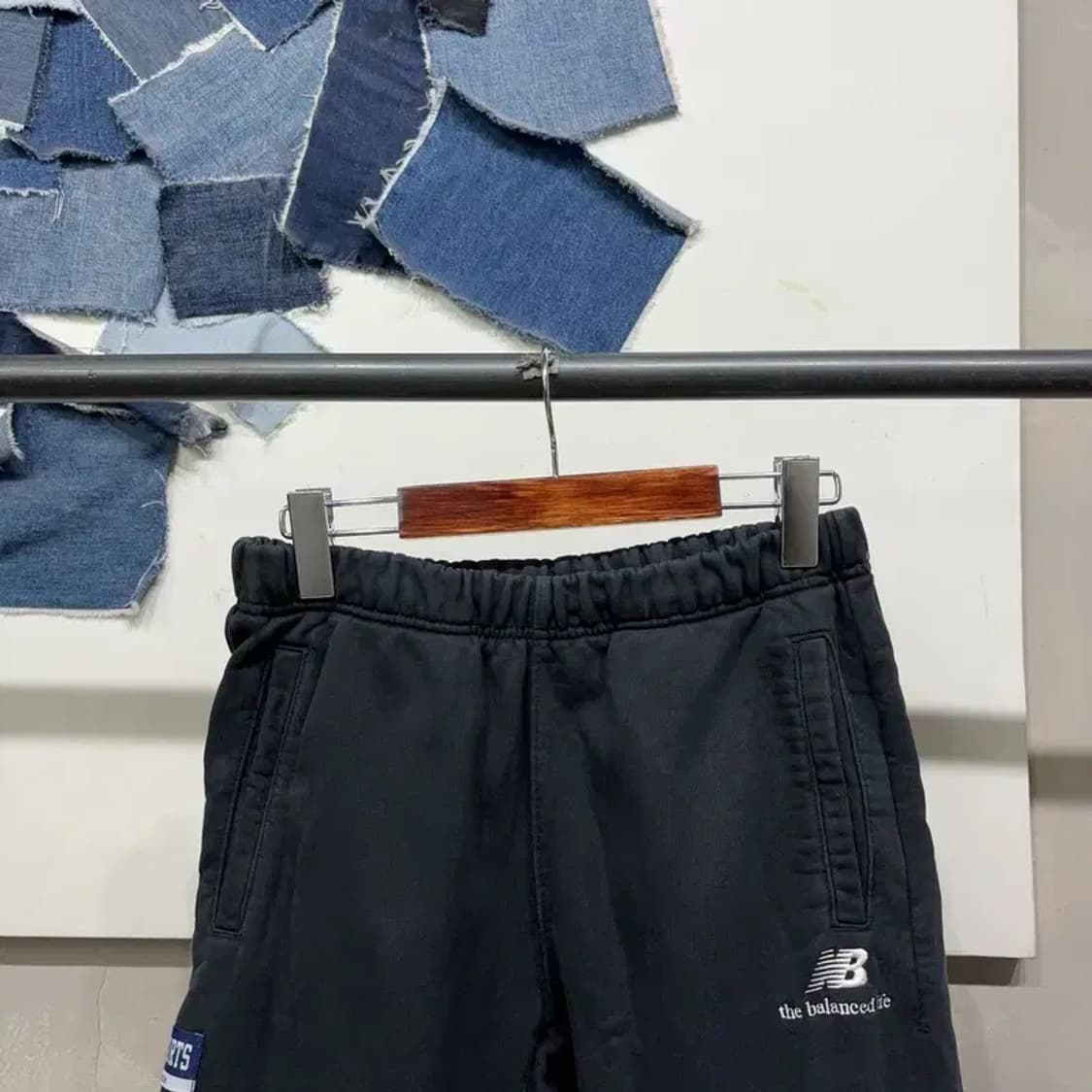 (28~30인치) 뉴발란스 여성 캐주얼 밴딩 기모 조거팬츠 운동바지 상품이미지2