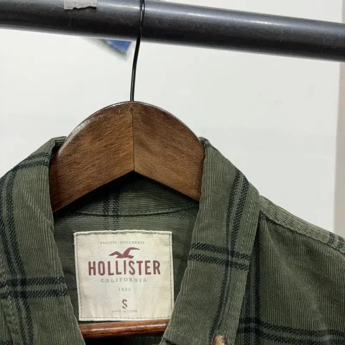 (90) 홀리스터 캐주얼 코듀로이 골덴 체크 셔츠 남방 상품이미지2