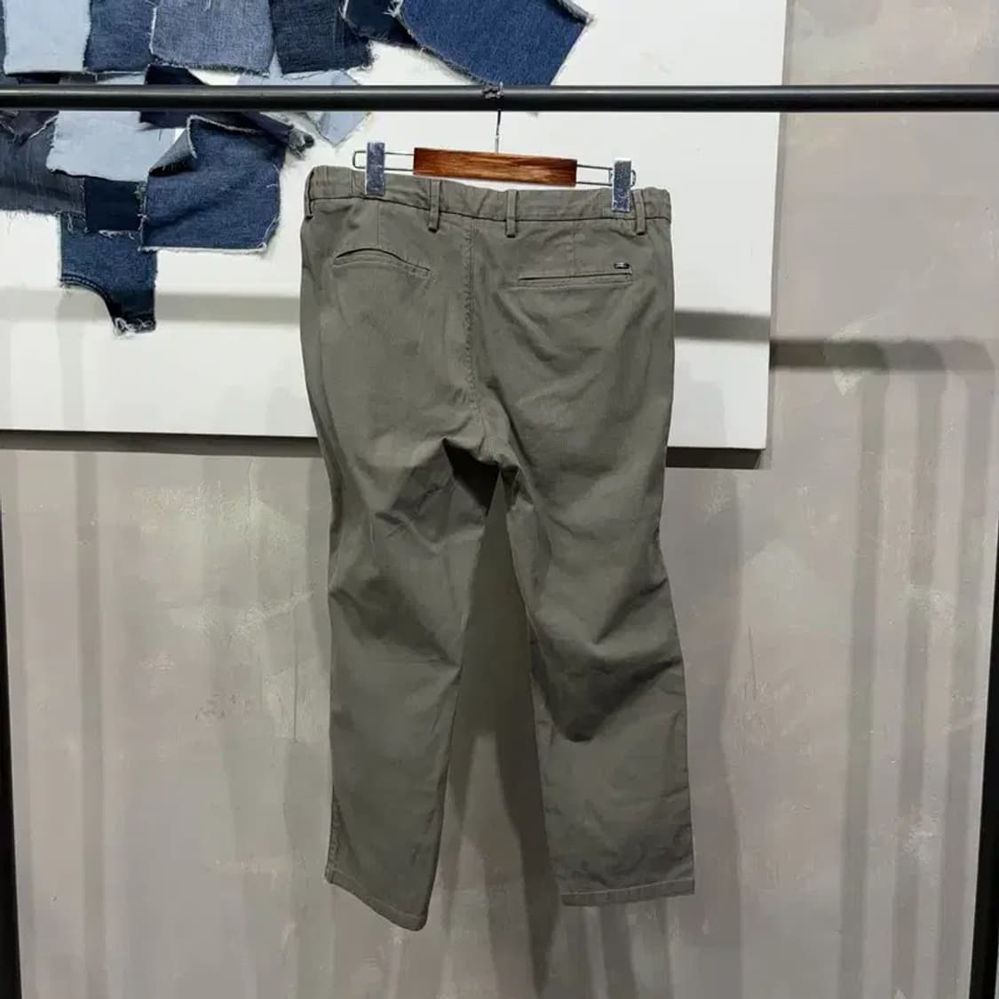 (28~30인치) 마시모두띠 캐주얼 옥스포드 밴딩 치노팬츠 면바지 상품이미지3