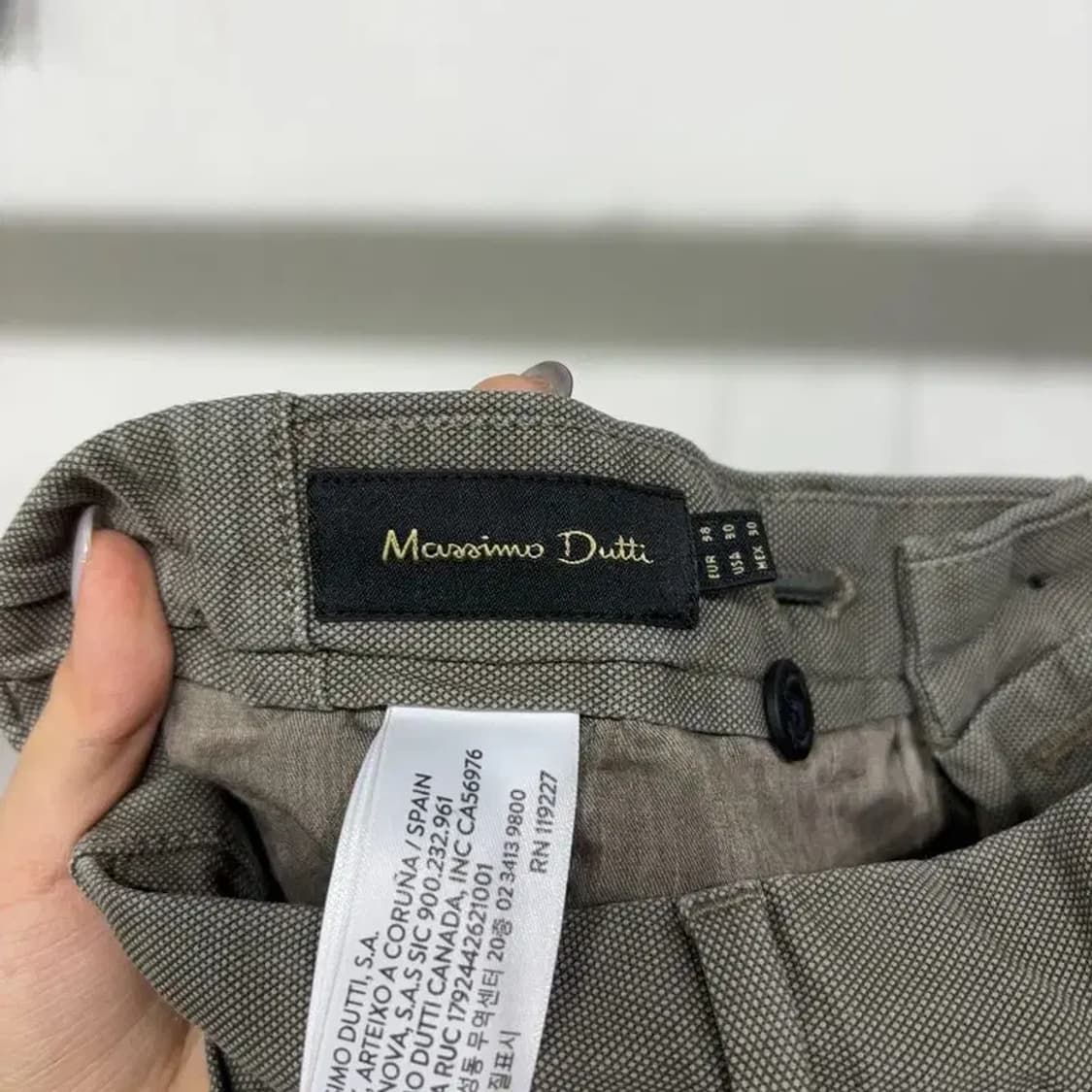 (28~30인치) 마시모두띠 캐주얼 옥스포드 밴딩 치노팬츠 면바지 상품이미지5