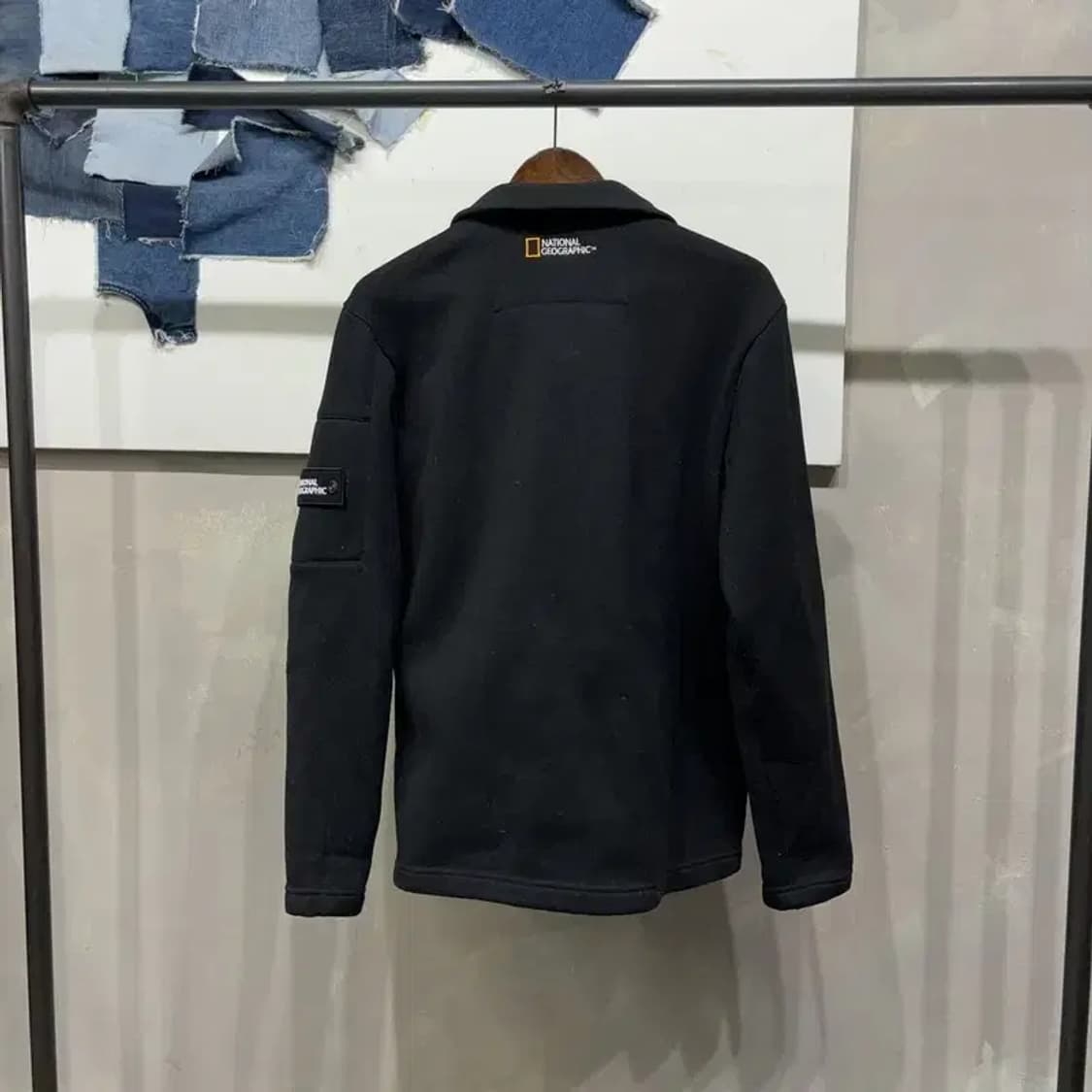 (105) 내셔널지오그래픽 캐주얼 와펜 기모 니트 집업 자켓 상품이미지4