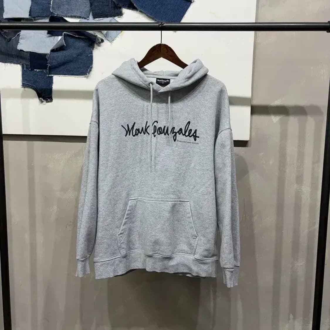 (105) 마크곤잘레스 스트릿 캐주얼 빅프린팅 로고 후드티 상품이미지1