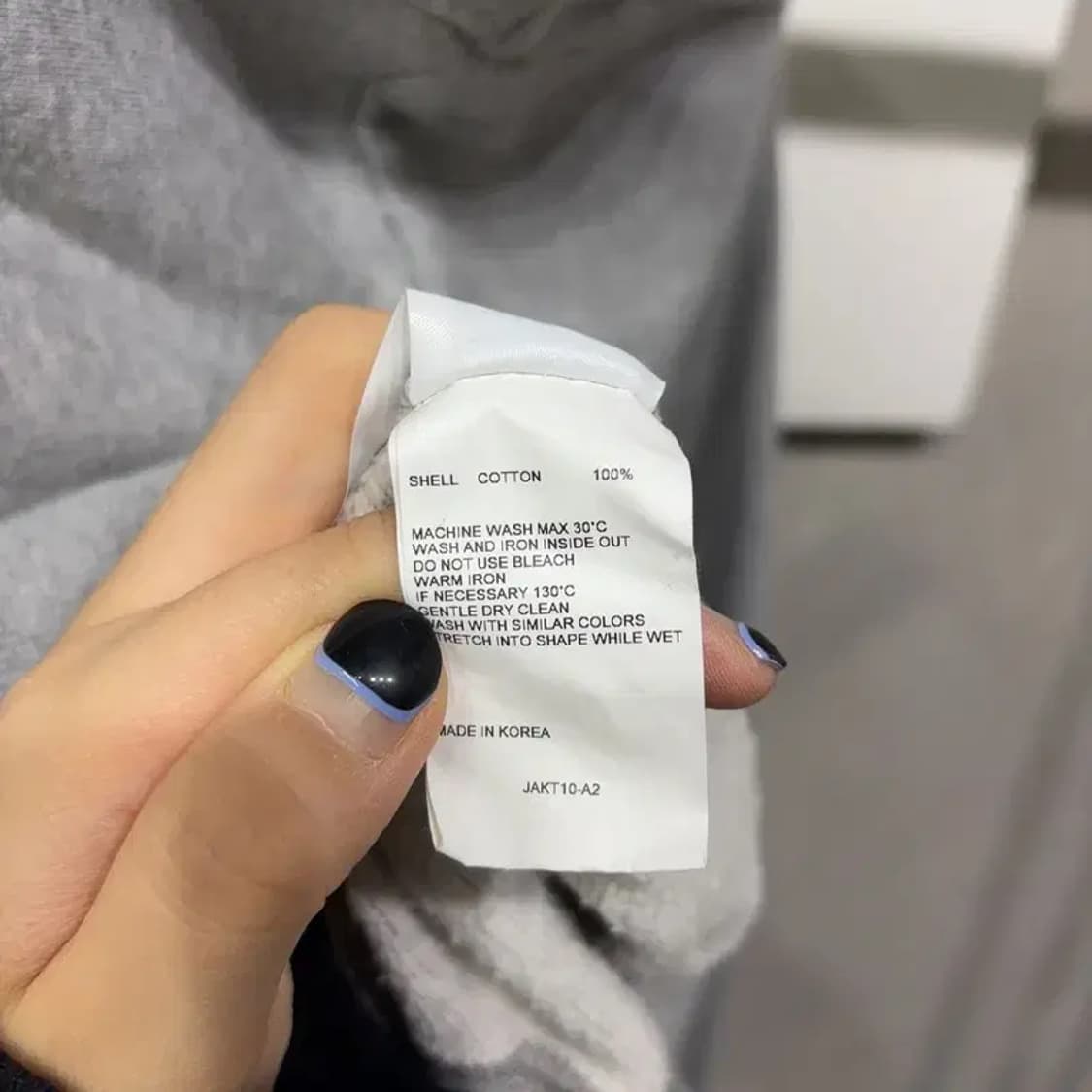 (100) 키르시 여성 스트릿 캐주얼 빅로고 자수 기모 후드티 상품이미지5