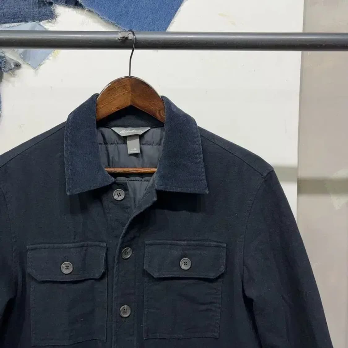 (95) 에디바우어 캐주얼 투포켓 누빔 패딩자켓 워크점퍼 상품이미지3