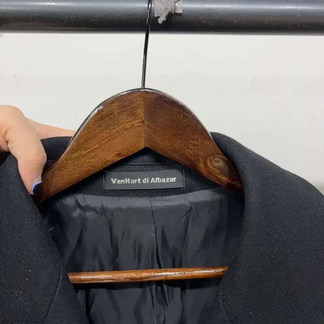 (100) 반하트디알바자 캐시미어 양가죽 더블버튼 하프코트 상품이미지2