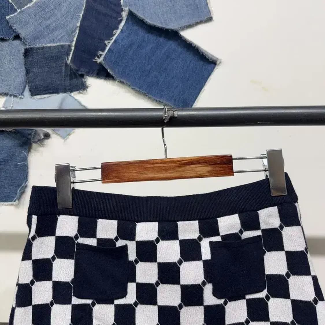 (25~27인치) 벤제프 골프 여성 밴딩 체커보드 미니스커트 치마 상품이미지4