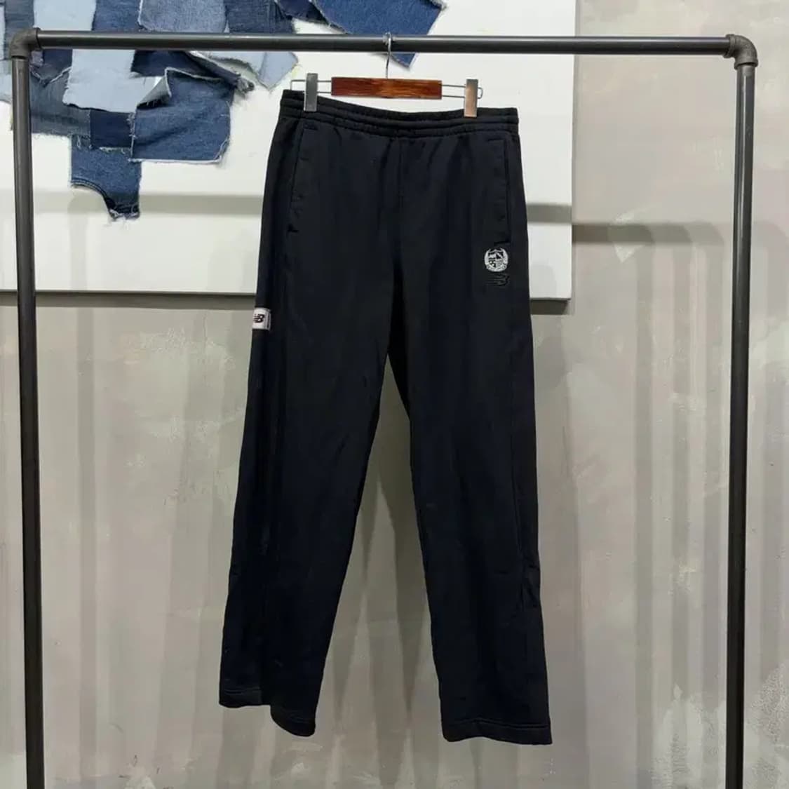 (30~32인치) 뉴발란스 캐주얼 스트릿 밴딩 트레이닝팬츠 바지 상품이미지1