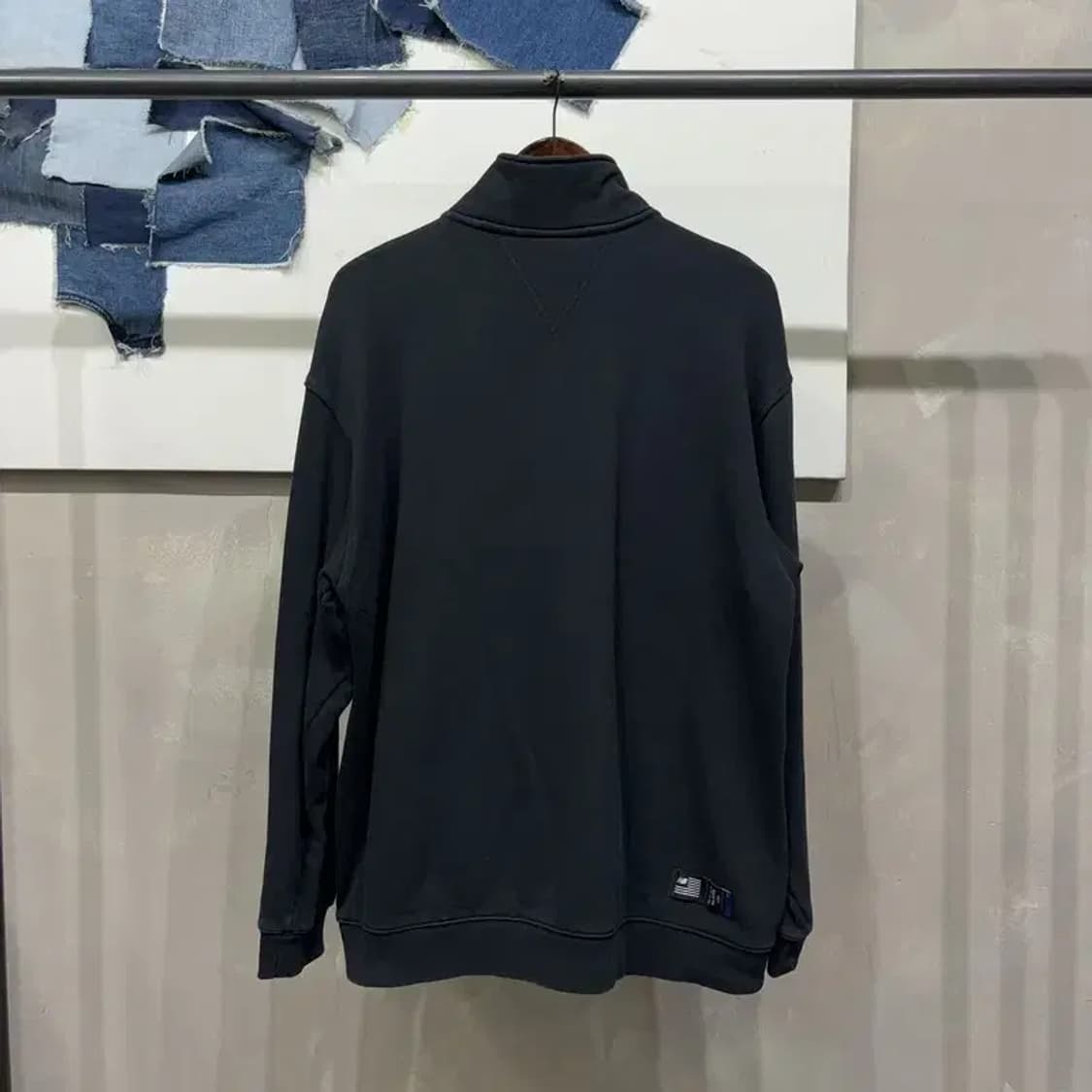 (110) 뉴발란스 스트릿 프린팅 반집업 맨투맨 긴팔 티 상품이미지4