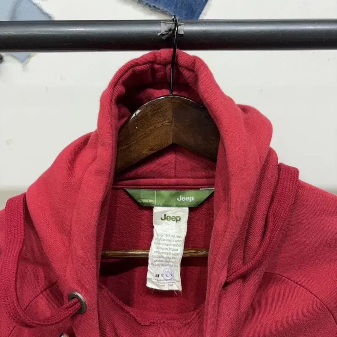 (90) 지프 여성 캐주얼 프린팅 기모 하이넥 후드티 상품이미지2