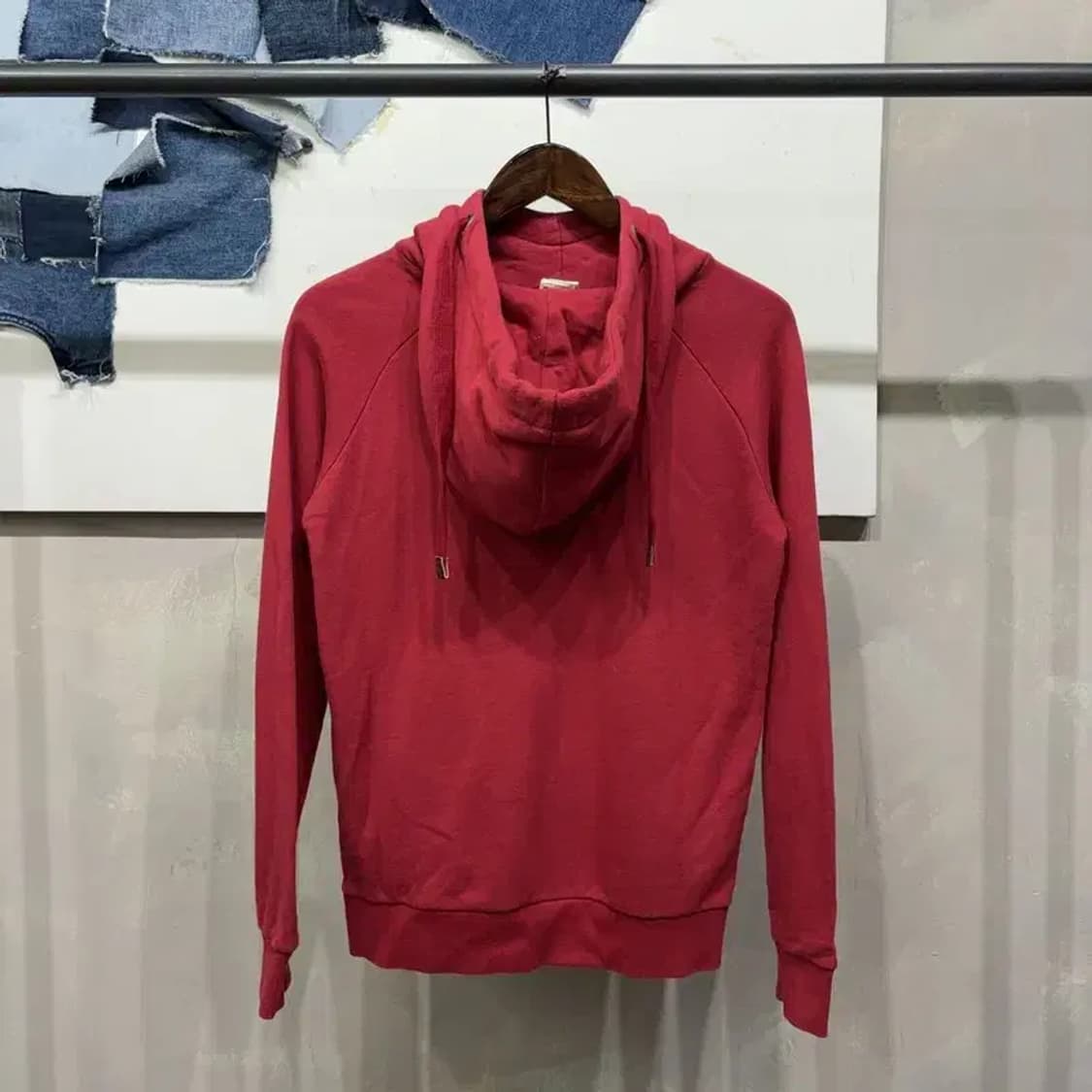 (90) 지프 여성 캐주얼 프린팅 기모 하이넥 후드티 상품이미지4