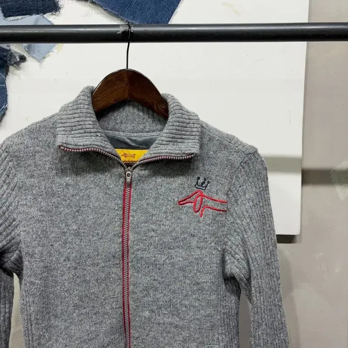 (90) 루이까스텔 여성 골프 스포츠 방풍 니트 집업 자켓 상품이미지3