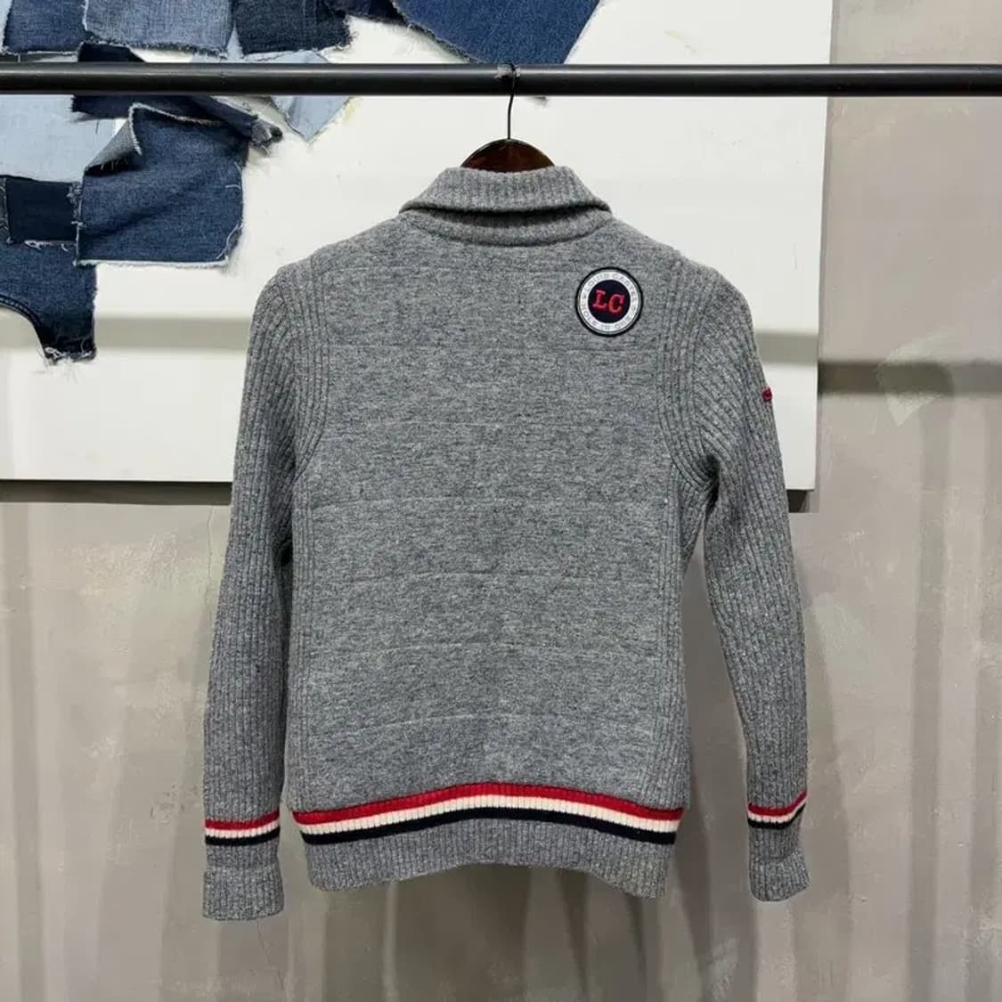 (90) 루이까스텔 여성 골프 스포츠 방풍 니트 집업 자켓 상품이미지4