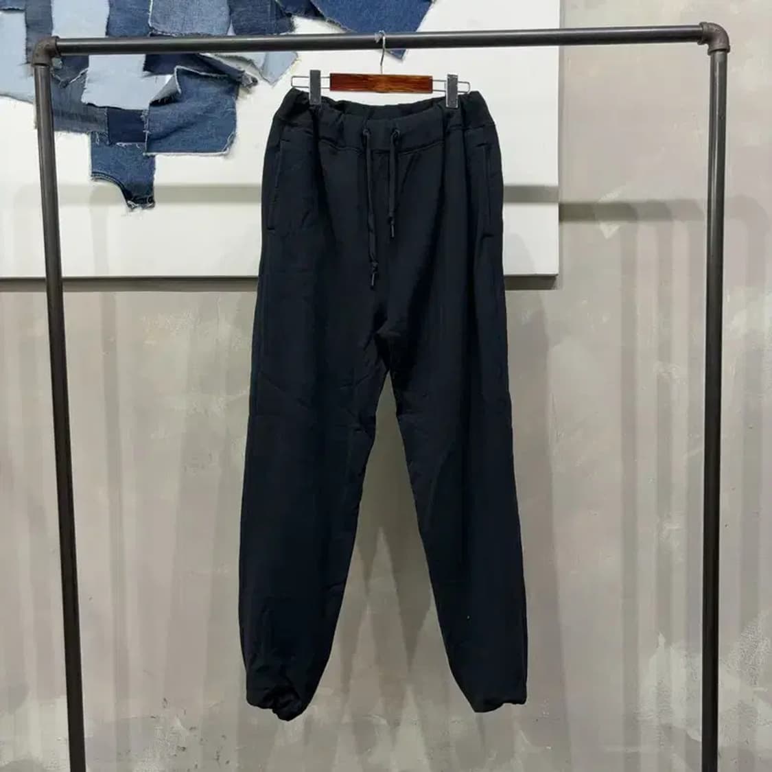 (32~34인치) 컨버스 캐주얼 스트릿 밴딩 조거팬츠 츄리닝바지 상품이미지1