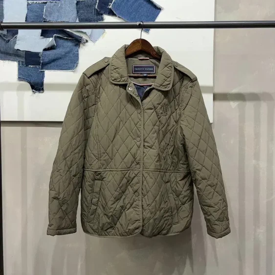 (105) 타미힐피거 캐주얼 클래식 퀼팅 경량패딩 상품이미지1
