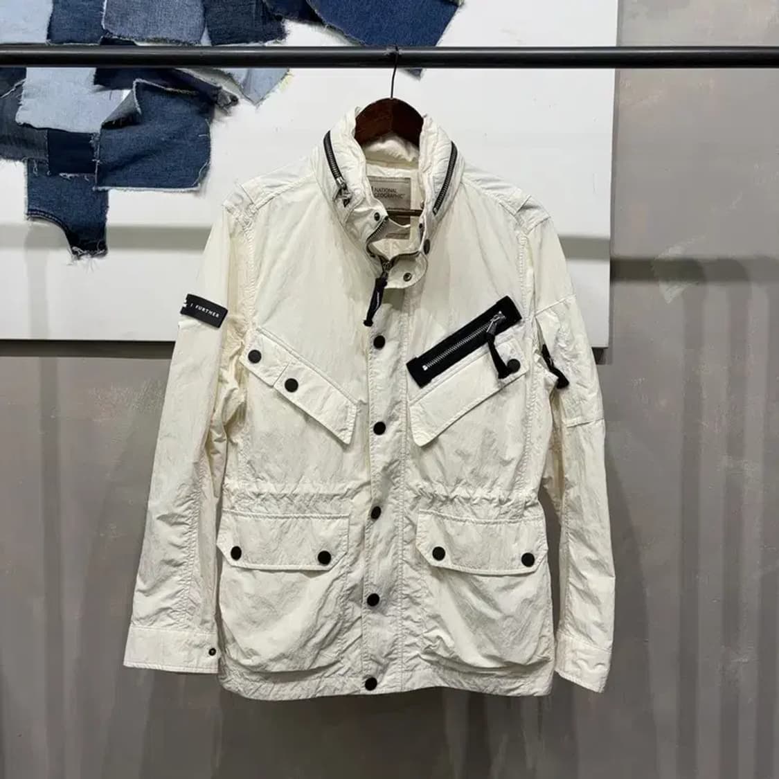 (100) 내셔널지오그래픽 유틸리티 멀티포켓 바람막이 야상 자켓 상품이미지1