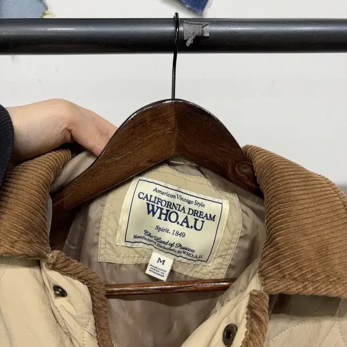 (95) 후아유 캐주얼 스티브 코듀로이 퀼팅 자켓 상품이미지2