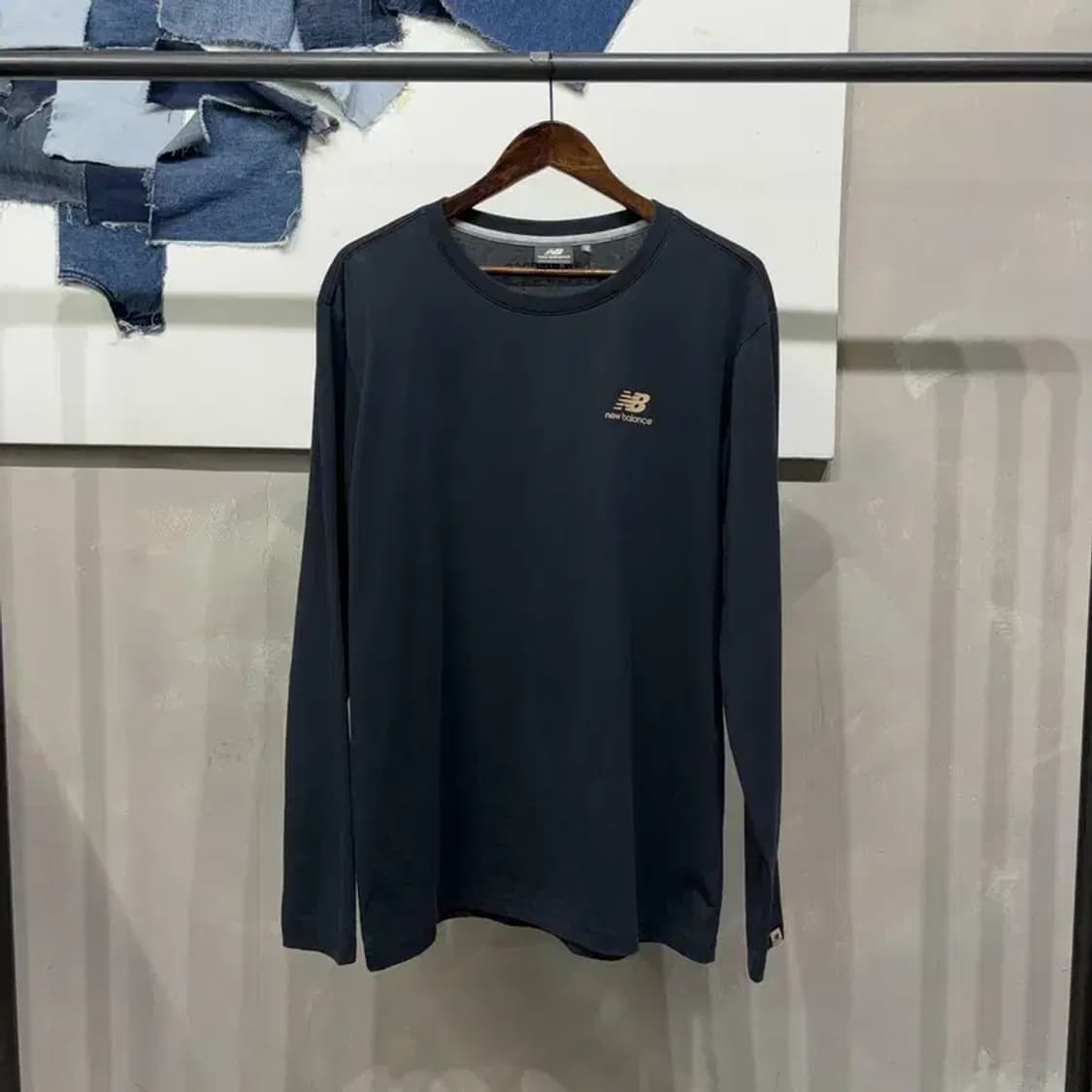 (105) 뉴발란스 캐주얼 프린팅 롱슬리브 긴팔 티 상품이미지1