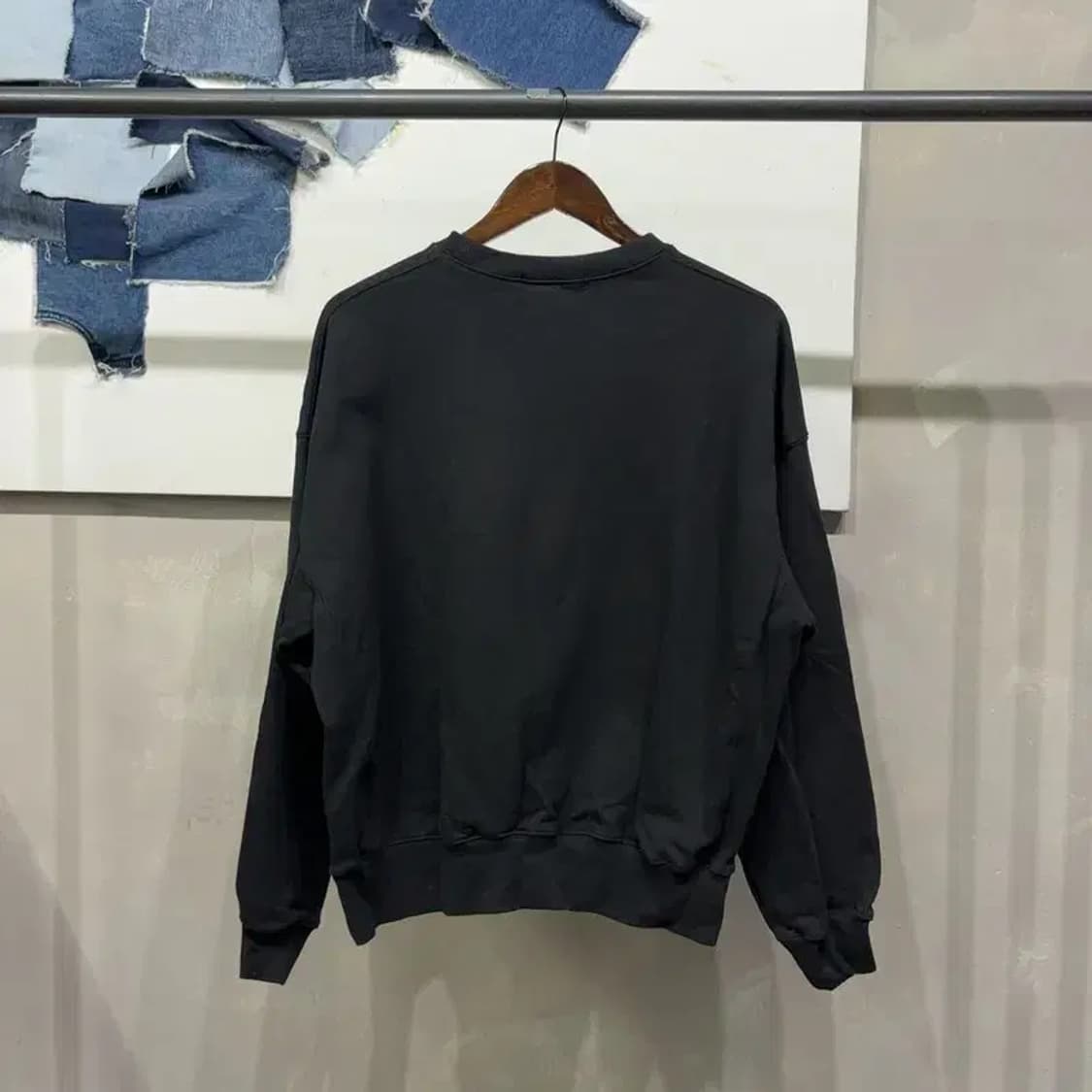 (F) 마르디메크르디 여성 캐주얼 빅로고 자수 맨투맨 긴팔 티 상품이미지4