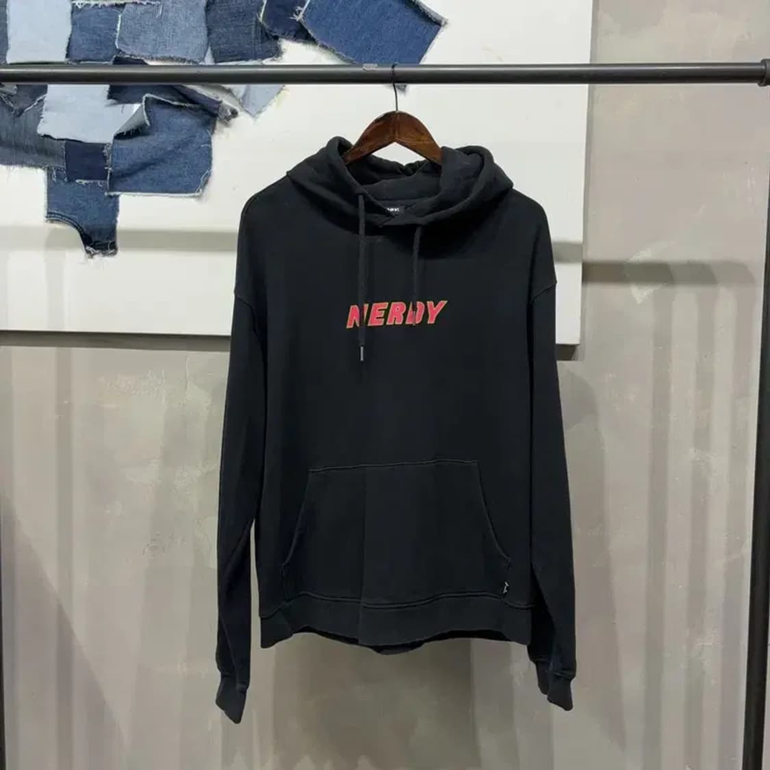 (100) 널디 스트릿 캐주얼 프린팅 후드티 상품이미지1