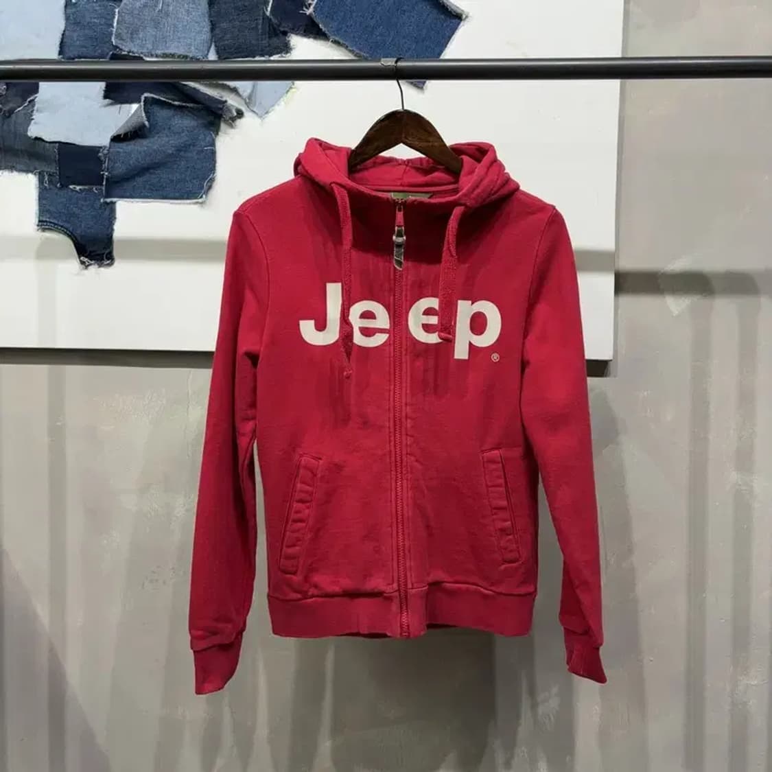 (90) 지프 여성 캐주얼 프린팅 후드집업 자켓 상품이미지1