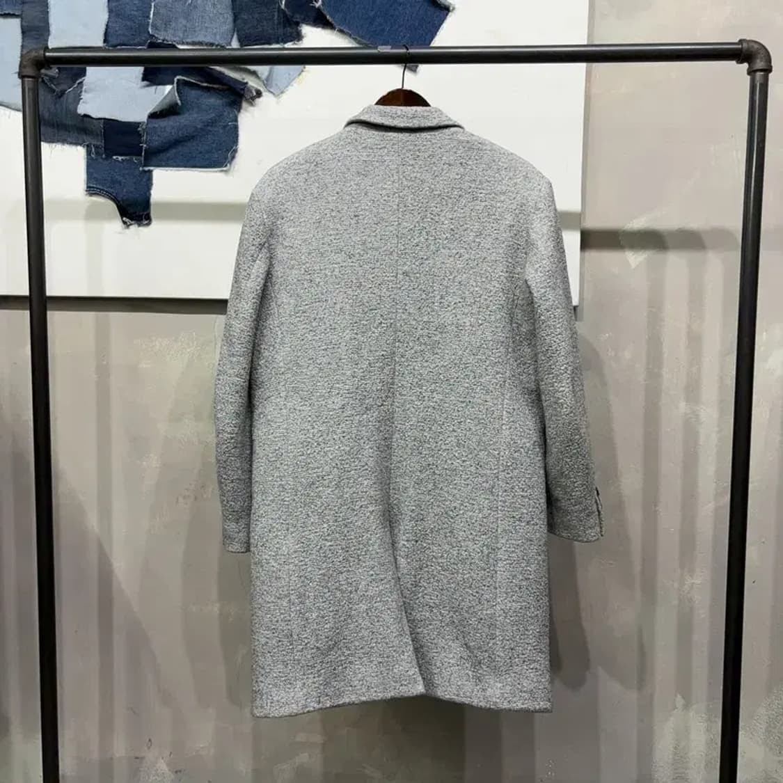 (100) 클럽모나코 캐주얼 누빔 울 롱코트 상품이미지4