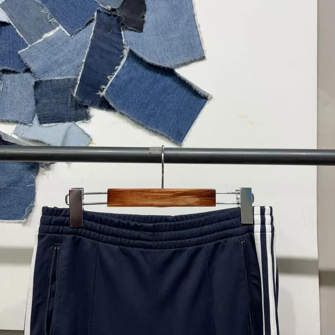 (30~32인치) 아디다스 스트릿 유로파 네이비 밴딩 트레이닝팬츠 바지 상품이미지2