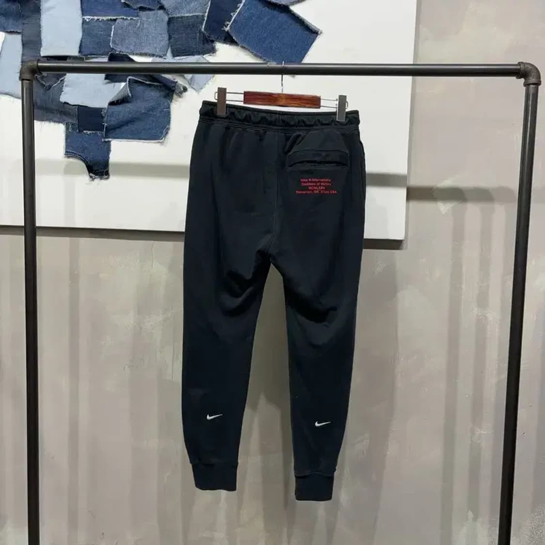 (28~30인치) 나이키 스트릿 더블스우시 밴딩 조거팬츠 운동바지 상품이미지4