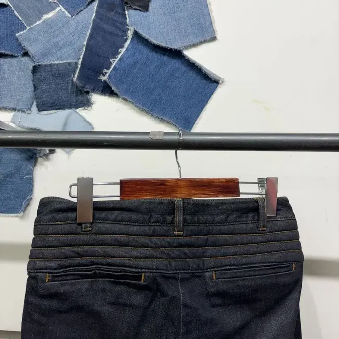 (26인치) 미샤 여성 캐주얼 9부 진청바지 데님팬츠 상품이미지4