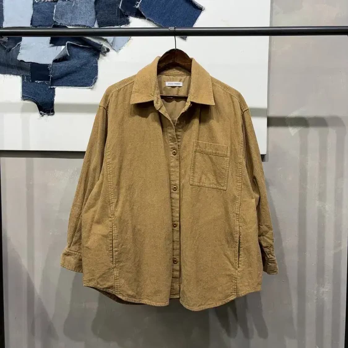 (F) 스튜디오톰보이 여성 캐주얼 골덴 코듀로이 셔츠 자켓 상품이미지1