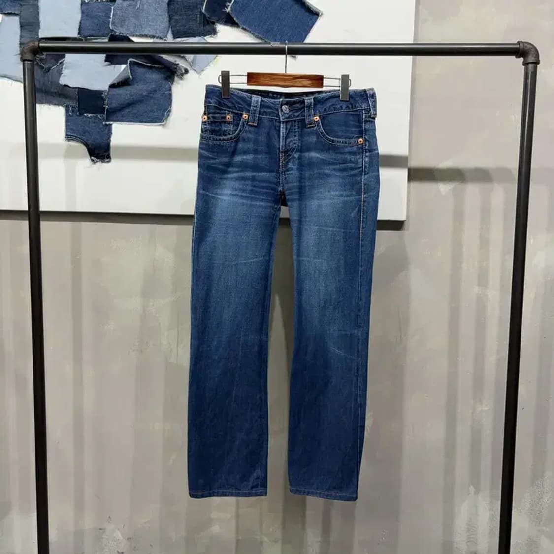 (28인치) 리바이스 927 캐주얼 워싱 진청바지 데님팬츠 상품이미지1