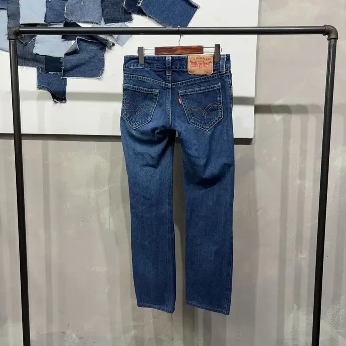 (28인치) 리바이스 927 캐주얼 워싱 진청바지 데님팬츠 상품이미지3