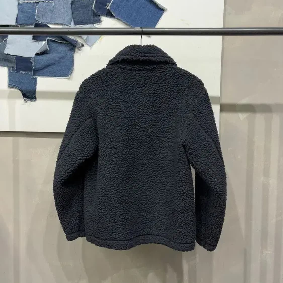 (95) 유니클로U 여성 캐주얼 양털 뽀글이 카라 후리스 자켓 상품이미지4