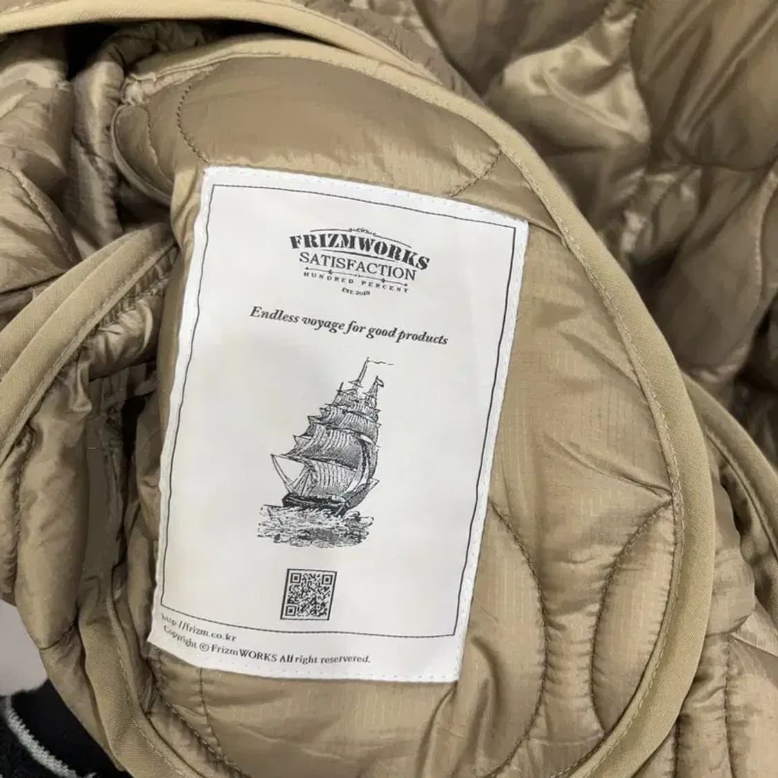 (95) 프리즘웍스 캐주얼 퀼팅 깔깔이 경량패딩 자켓 상품이미지5