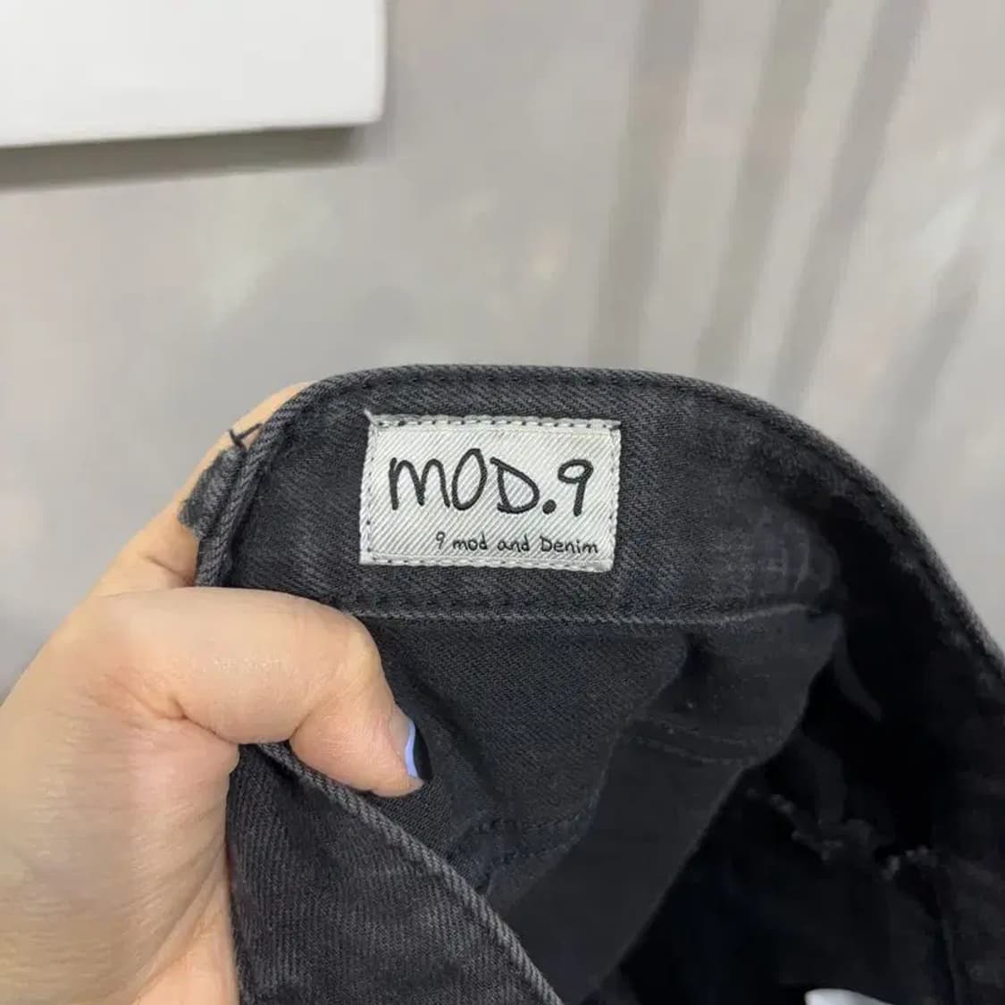 (31인치) 모드나인 캐주얼 스판 흑청바지 블랙진 데님팬츠 상품이미지5