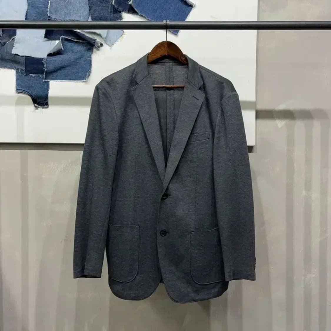(105) 유니클로 캐주얼 베이직 싱글 블레이저 자켓 상품이미지1