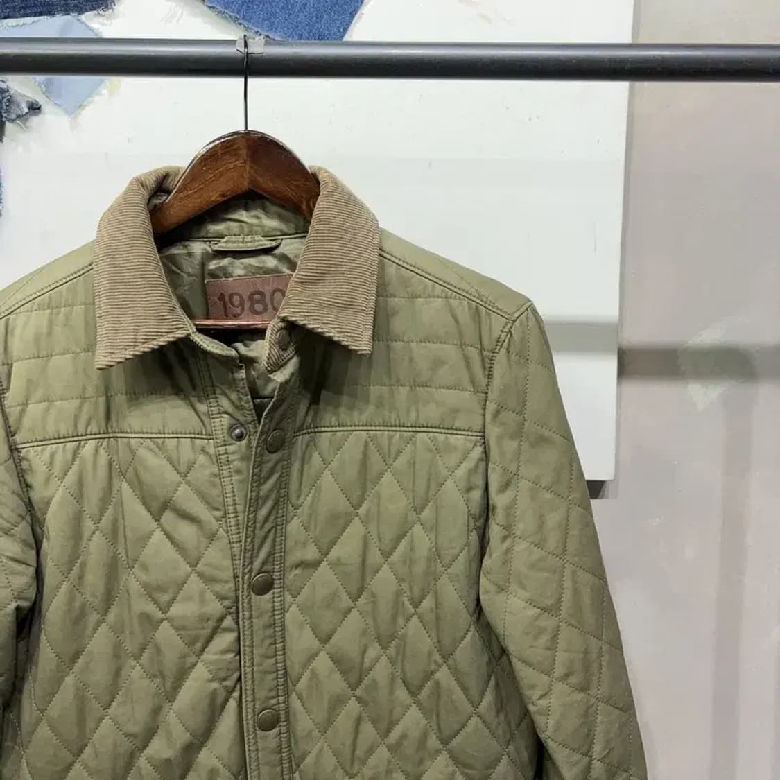 (100) 스파오 1980 밀리터리 캐주얼 퀼팅 깔깔이 패딩자켓 상품이미지3