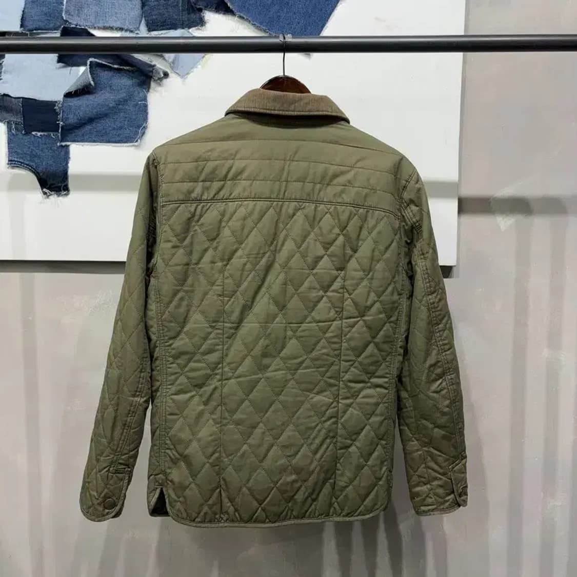 (100) 스파오 1980 밀리터리 캐주얼 퀼팅 깔깔이 패딩자켓 상품이미지4