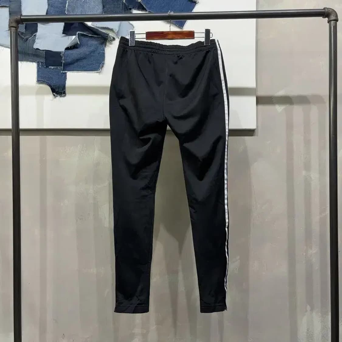 (28~30인치) 아디다스 스트릿 검흰 유로파 밴딩 트레이닝팬츠 바지 상품이미지3