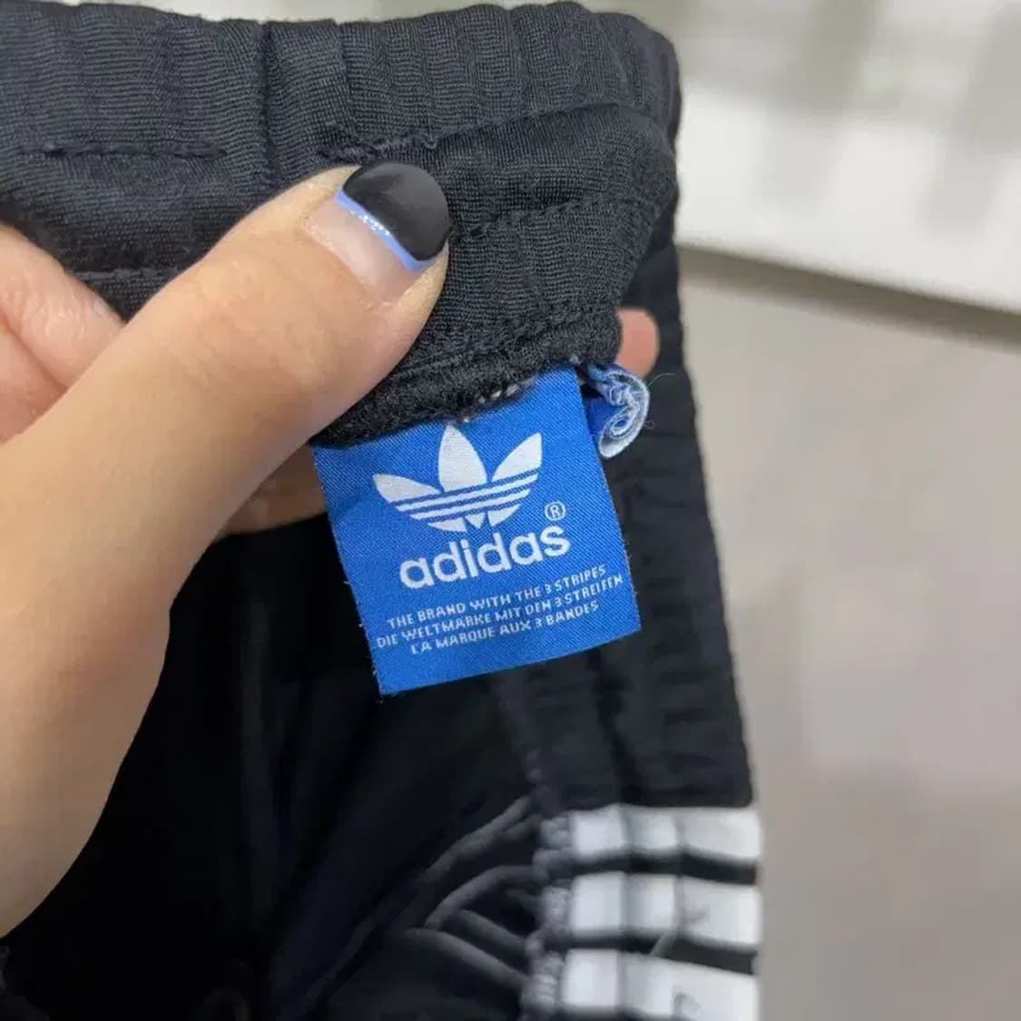 (28~30인치) 아디다스 스트릿 검흰 유로파 밴딩 트레이닝팬츠 바지 상품이미지5