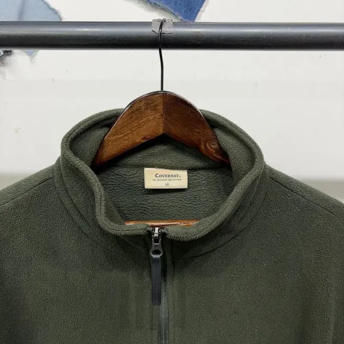 (100) 커버낫 스트릿 캐주얼 자수 후리스 집업 자켓 상품이미지2