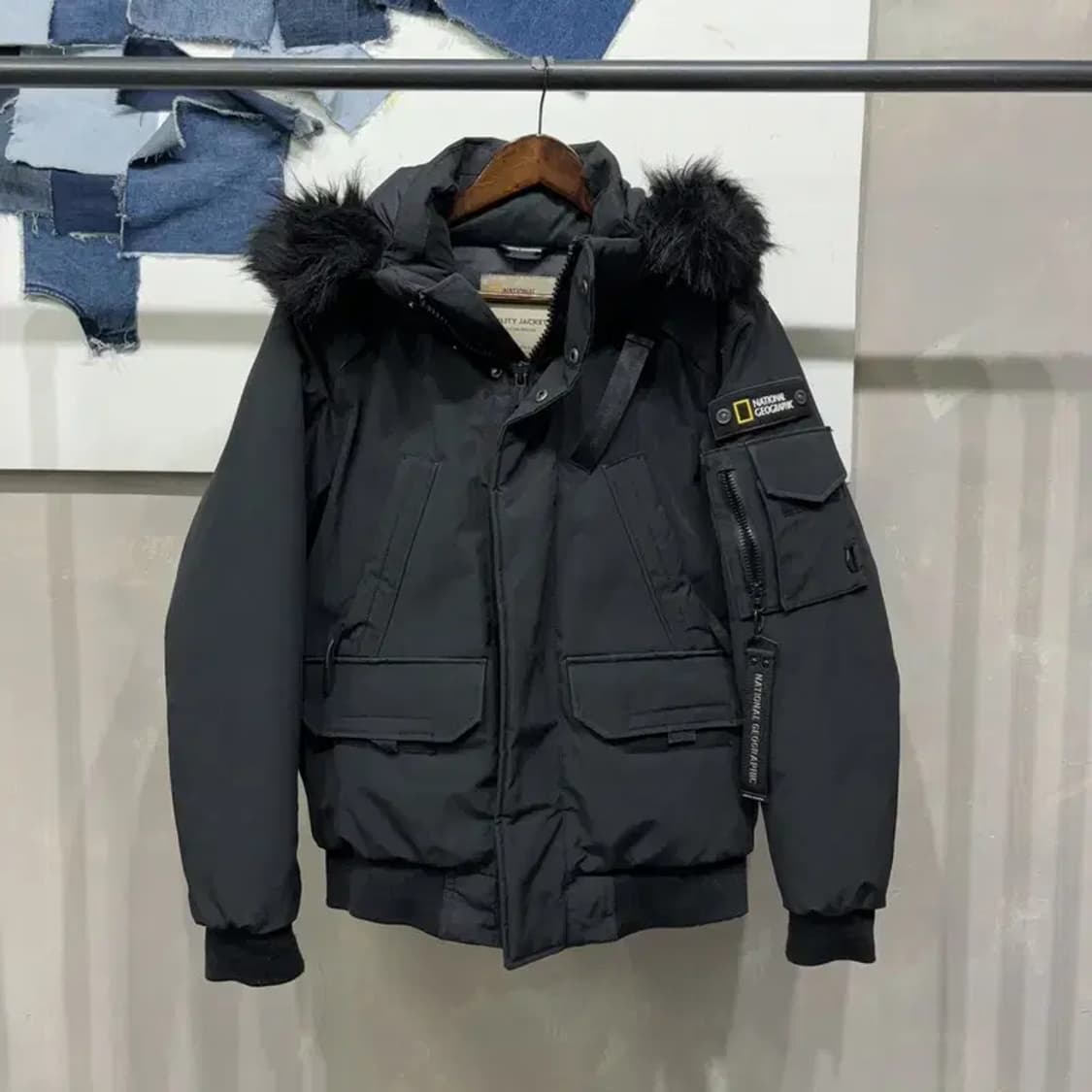 (95) 내셔널지오그래픽 캐주얼 와펜 덕다운 오리털 패딩 상품이미지1