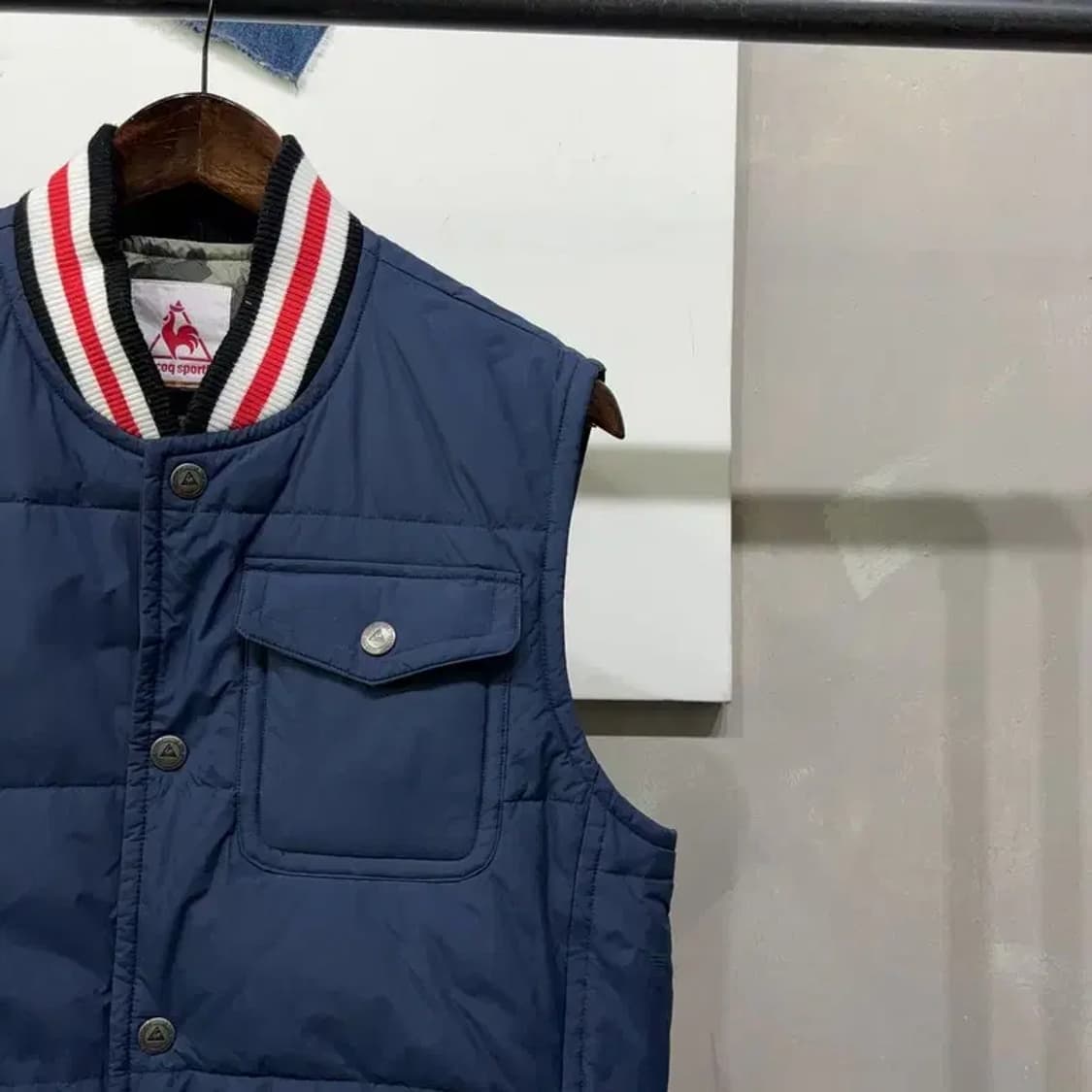 (95) 르꼬끄 스트릿 캐주얼 네이비 패딩 조끼 상품이미지3