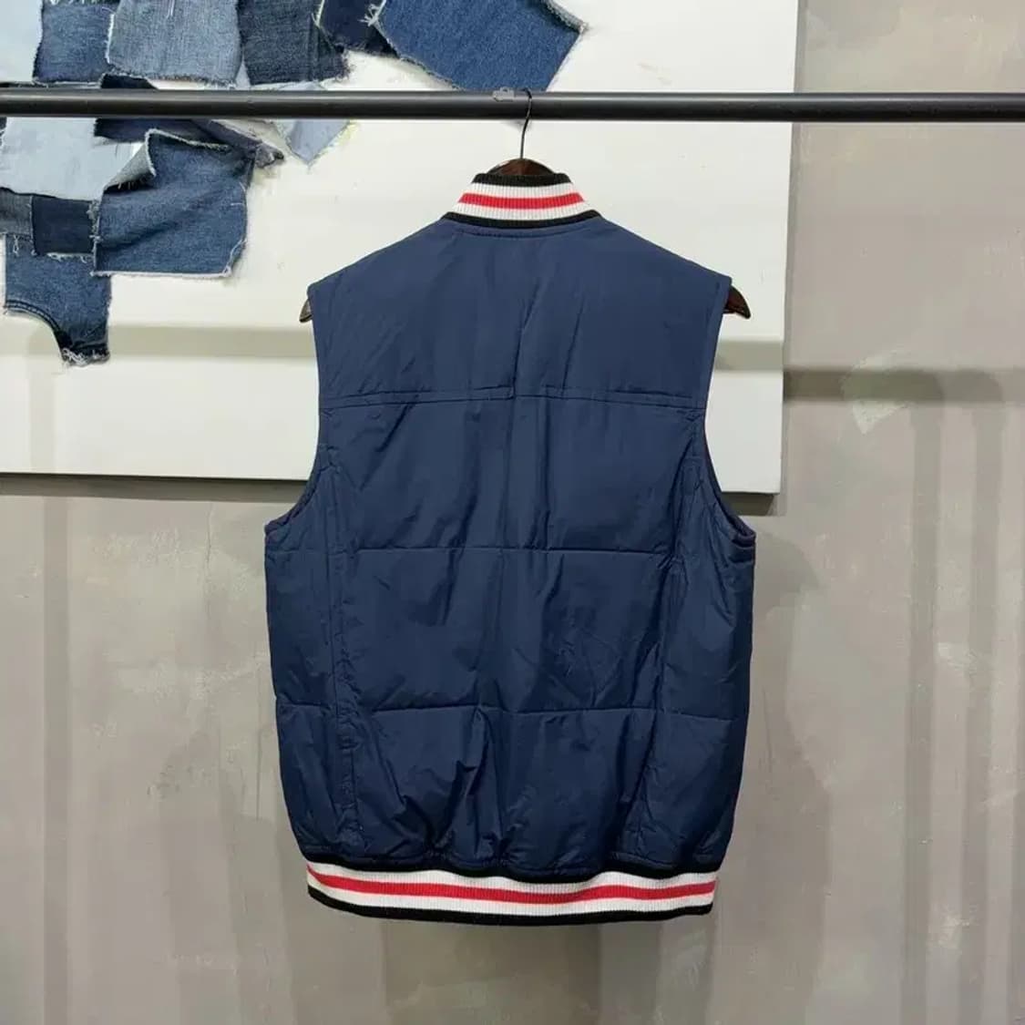 (95) 르꼬끄 스트릿 캐주얼 네이비 패딩 조끼 상품이미지4