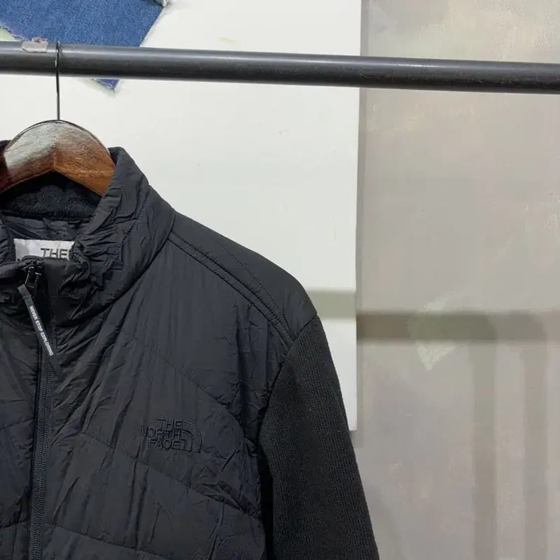 (105) 노스페이스 화이트라벨 캐주얼 니트 경량패딩 자켓 상품이미지3