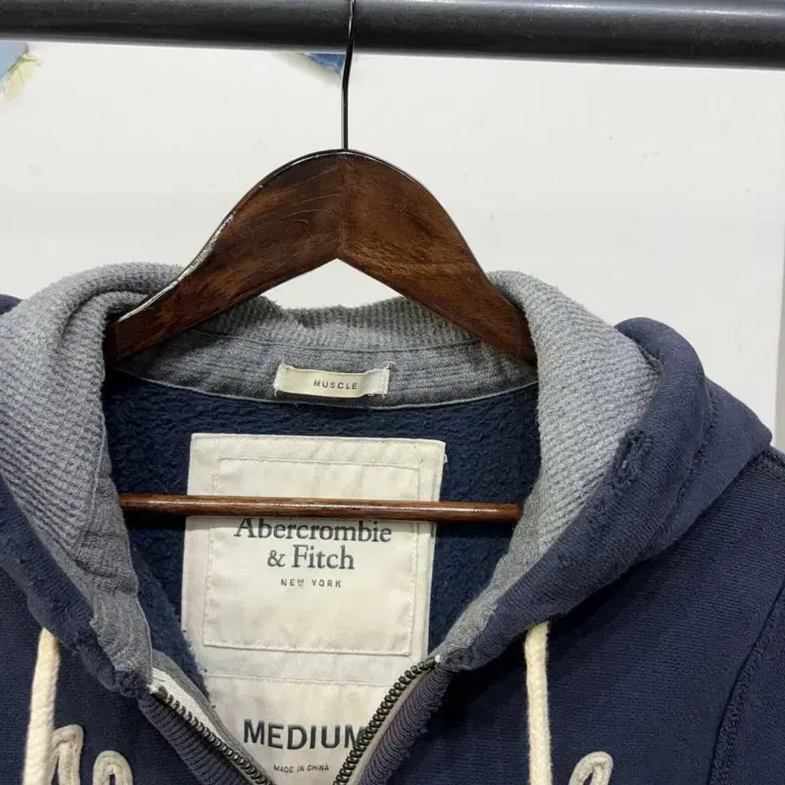 (100) 아베크롬비 Y2K 캐주얼 자수 기모 후드집업 자켓 상품이미지2