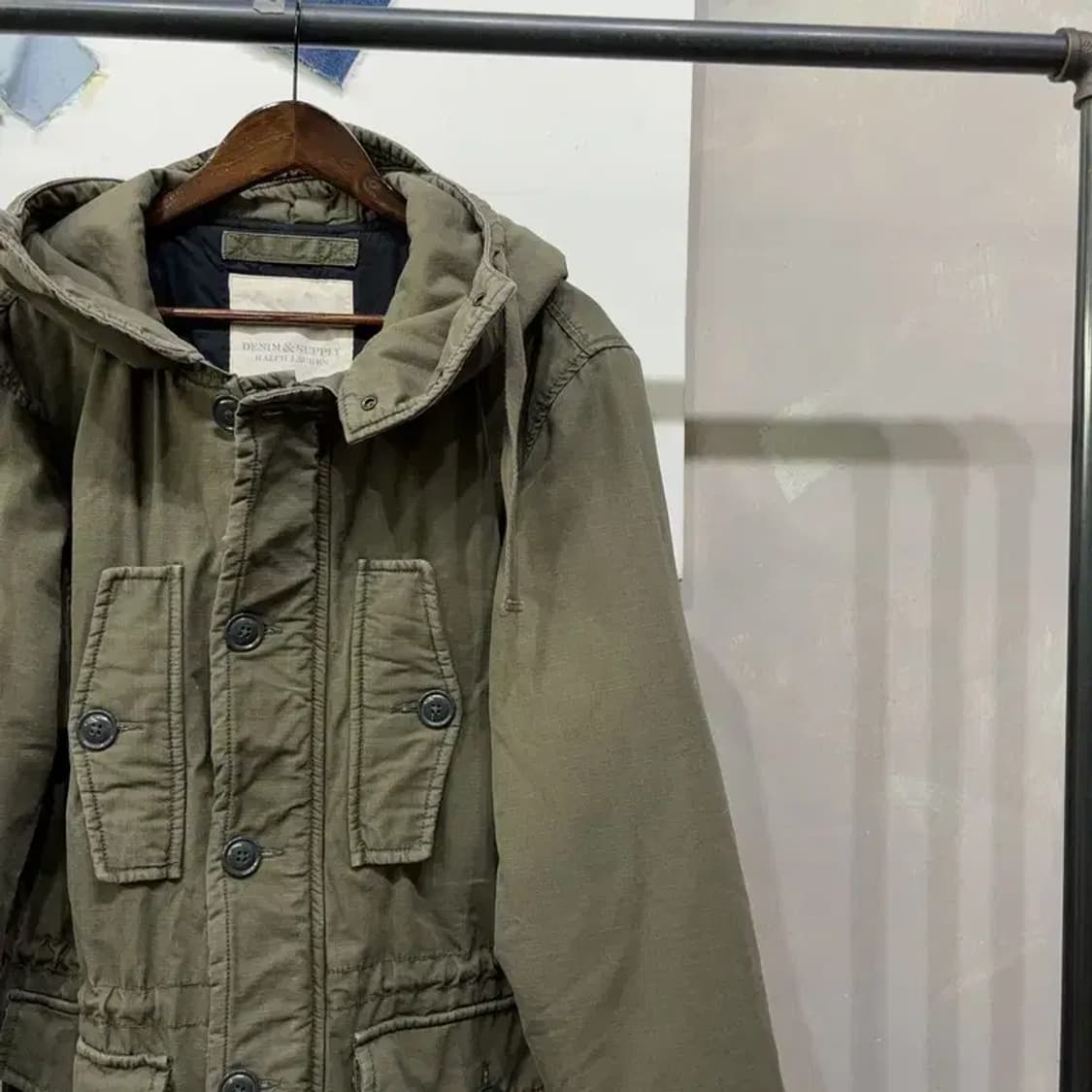 (95) 폴로 데님앤서플라이 밀리터리 캐주얼 야상 패딩 자켓 상품이미지3