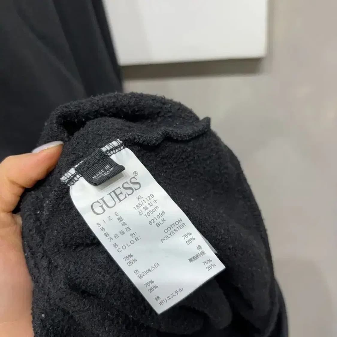 (105) 게스 캐주얼 빅프린팅 기모 맨투맨 긴팔 티 상품이미지5