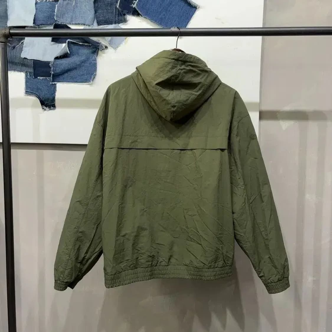 (100) 예일 스트릿 캐주얼 리버시블 바람막이 후드집업 자켓 상품이미지7