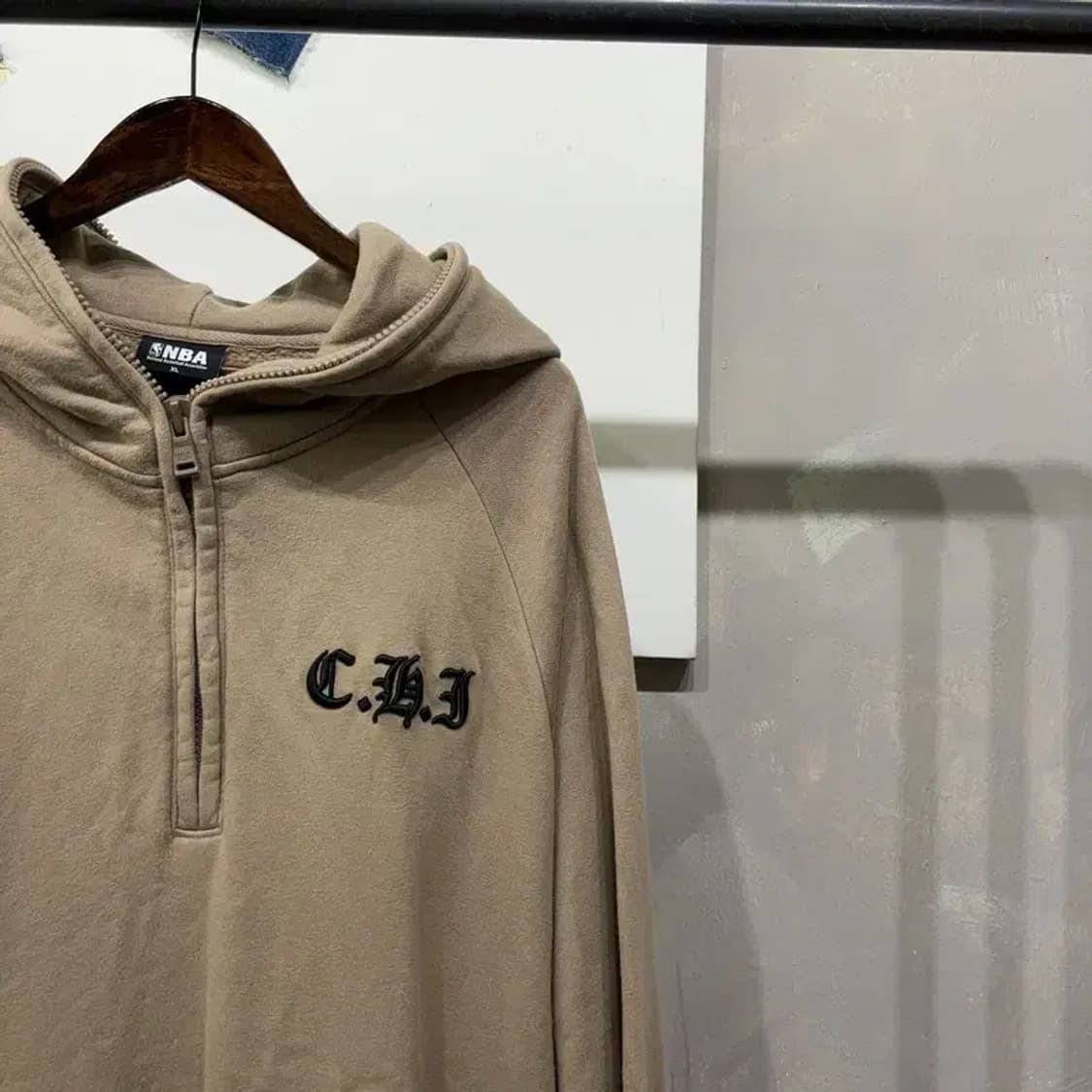 (빅사이즈) NBA 농구 스트릿 반집업 기모 백프린팅 후드티 상품이미지3