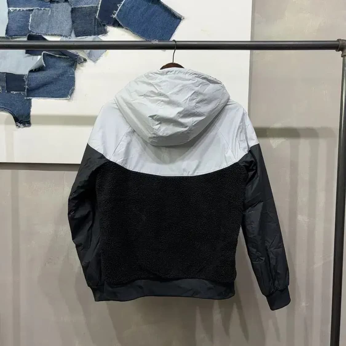 (105) 나이키 스트릿 윈드러너 뽀글이 기모 바람막이 자켓 상품이미지4